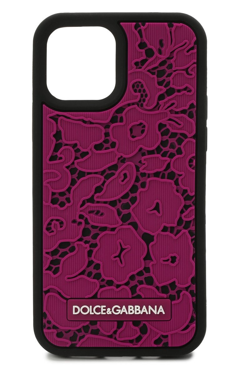 Чехол для iphone 12/12 pro DOLCE & GABBANA фуксия цвета, арт. BI2907/A0700 | Фото 1 (Региональные ограничения белый список (Axapta Mercury): RU, Не проставлено; Нос: Не проставлено)