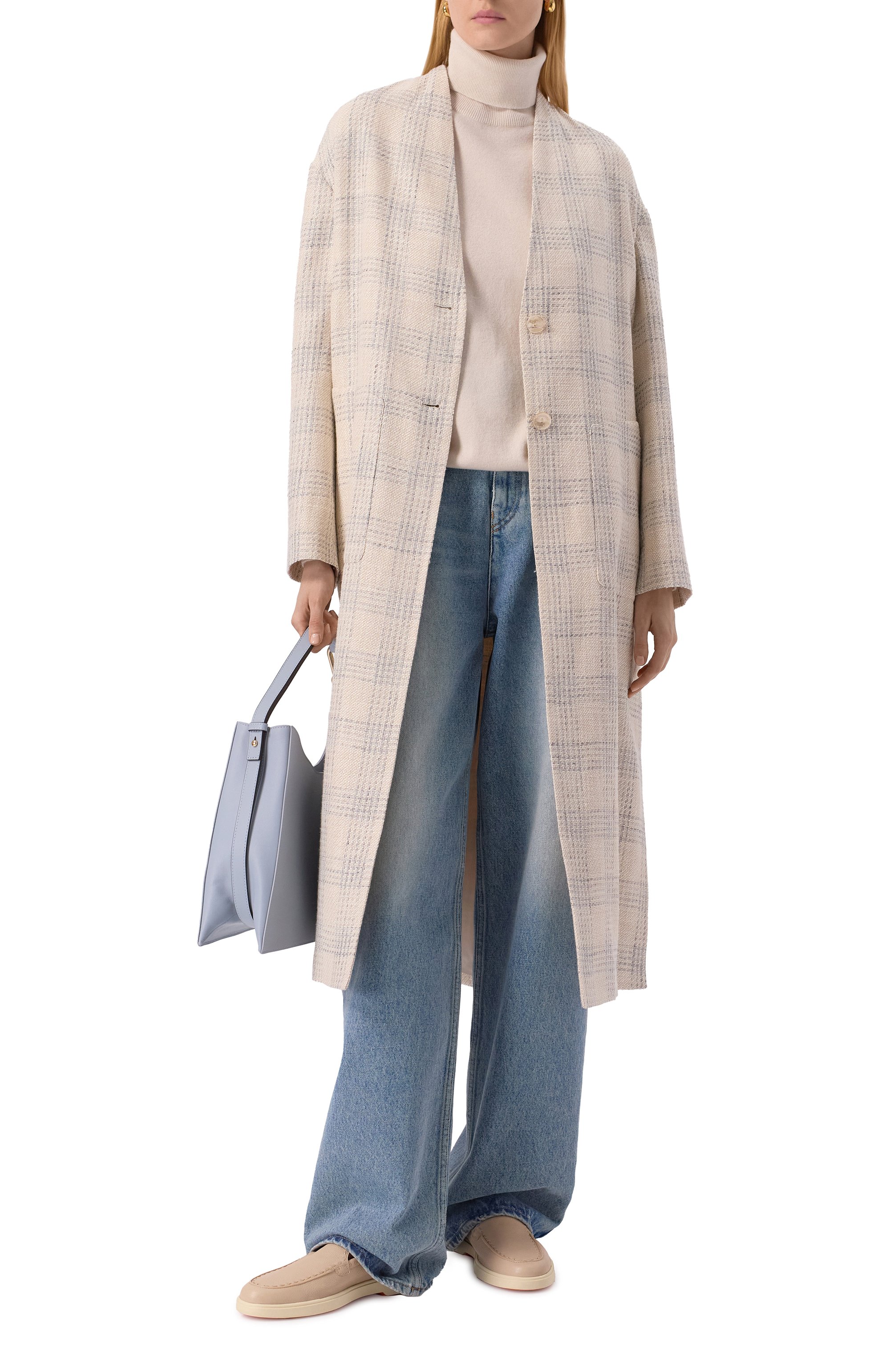 Пальто из шелка и льна AGNONA, арт. TL0902/Q3001, фото 2