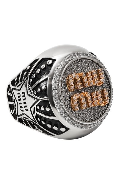 Женское кольцо pavé MIU MIU, арт. 5JA088-2DTH-F02NT