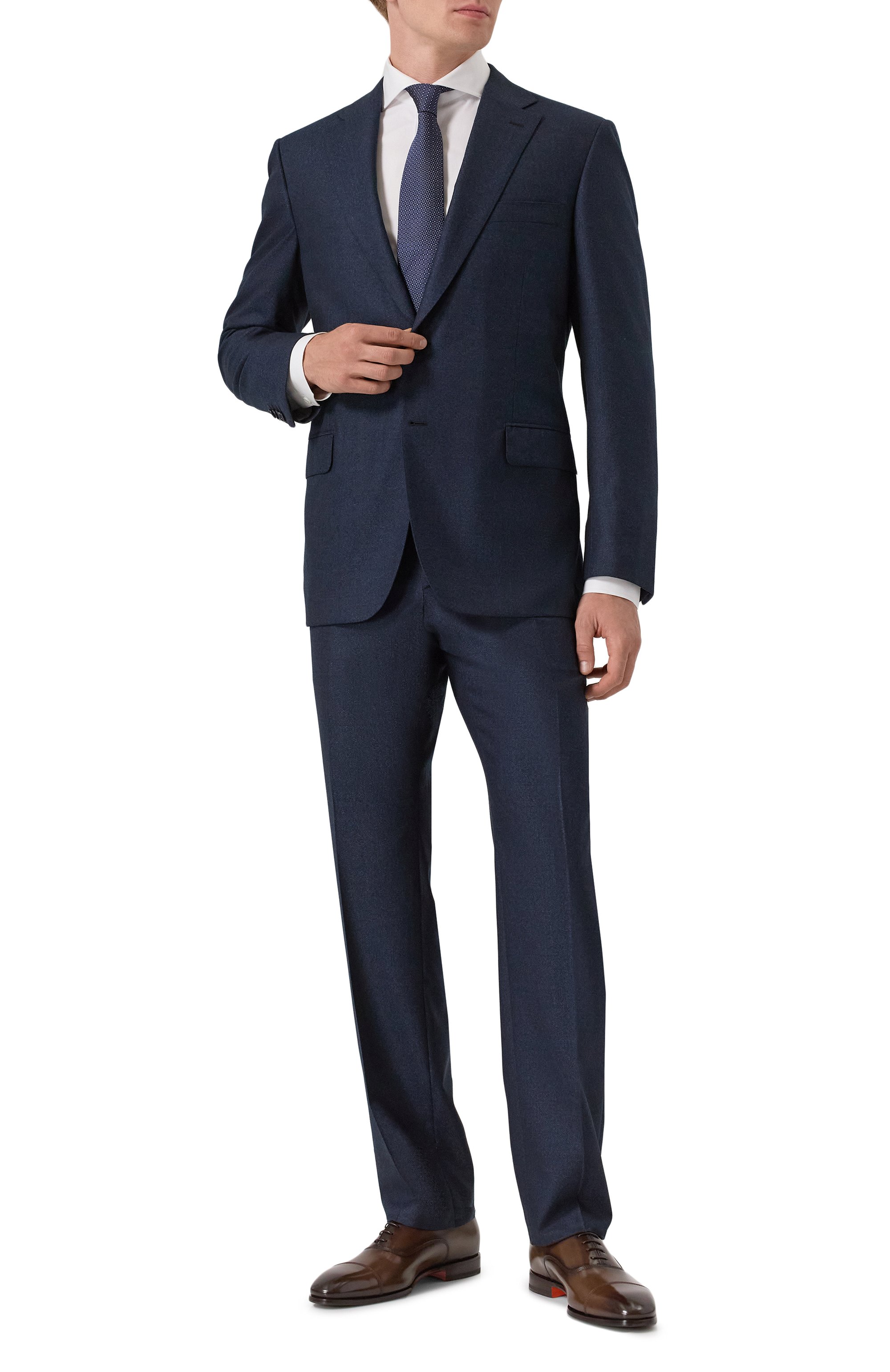 Кожаные оксфорды adrian SANTONI, арт. MCAG18883JJ6BNTG, фото 2