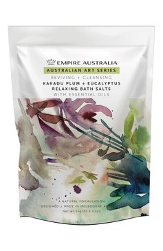 Соль для ванны с маслами сливы какаду и эвкалипта australian art series (1000g) EMPIRE AUSTRALIA бесцветного цвета, арт. 9348119002418 | Фото 1 (Тип продукта: Соли; Назначение: Для тела; Региональные ограничения белый список (Axapta Mercury): Не проставлено; Нос: Не проставлено)