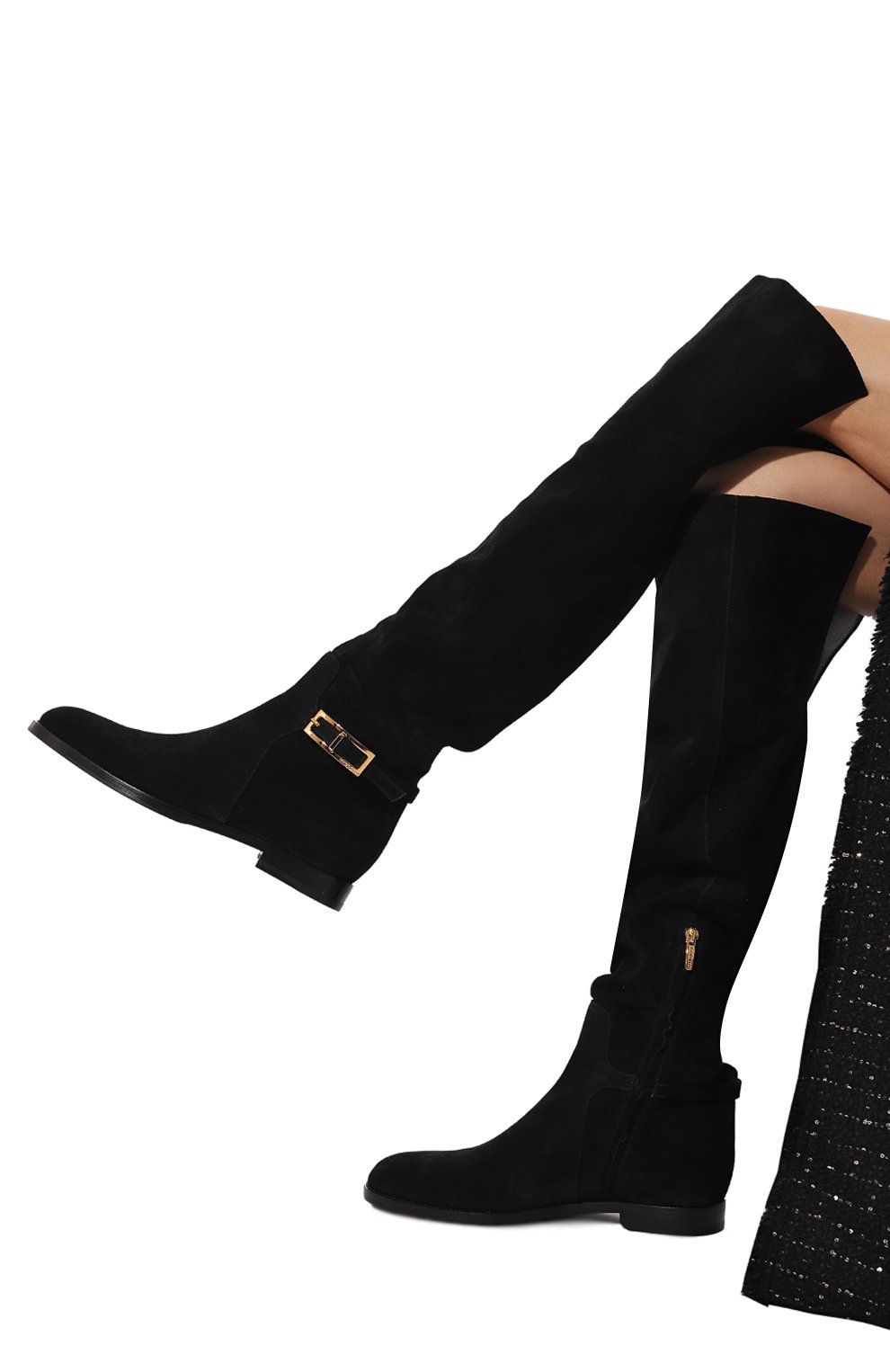Замшевые ботфорты sr nora 20 SERGIO ROSSI черного цвета по цене 164500 руб., арт. B09100/MCRM13, фото 3 Замшевые ботфорты sr nora 20 SERGIO ROSSI, арт. B09100/MCRM13, фото 3