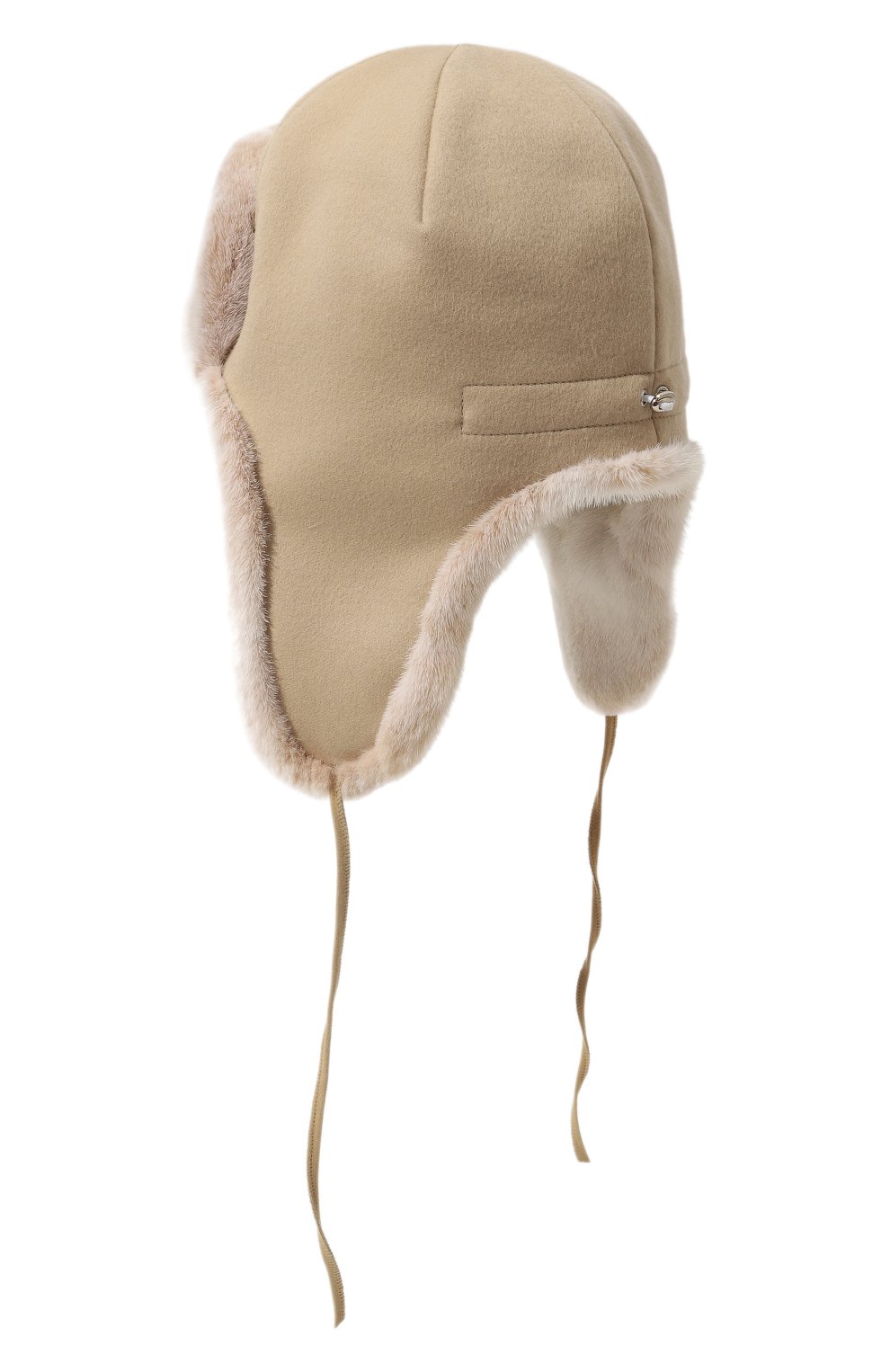 Шапка-ушанка бруклин из меха норки FURLAND бежевого цвета по цене 90200 руб., арт. 0130910050053600067, фото 2 Шапка-ушанка бруклин из меха норки FURLAND, арт. 0130910050053600067, фото 2