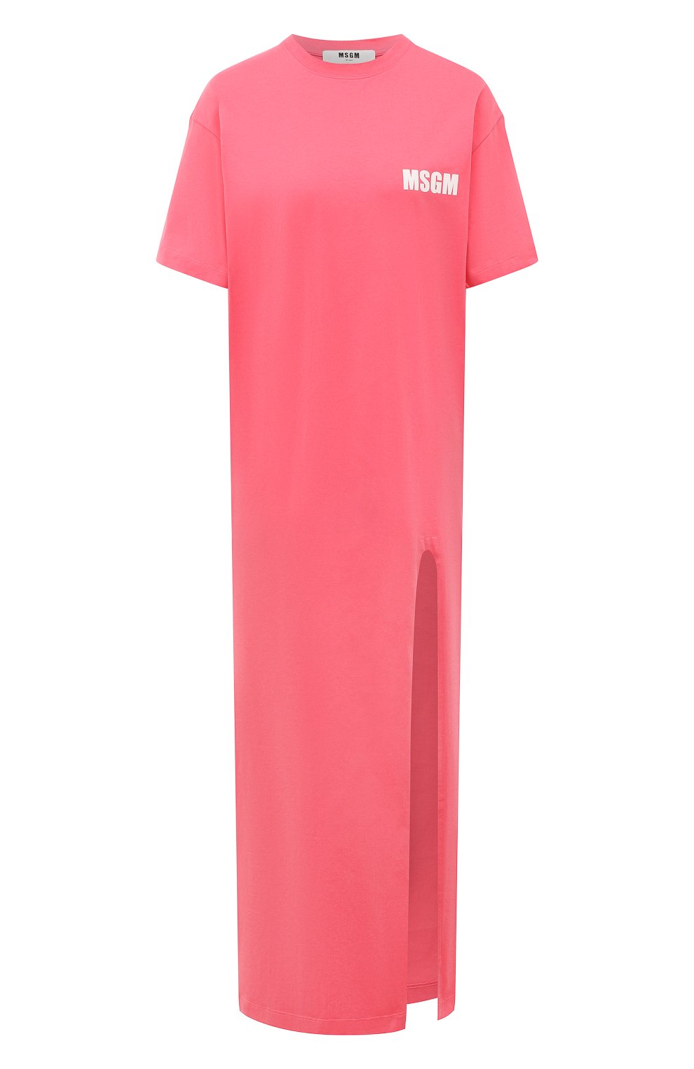 Хлопковое платье MSGM фуксия цвета по цене 23600 руб., арт. 3441MDA82 237002, фото 1 Хлопковое платье MSGM, арт. 3441MDA82 237002, фото 1