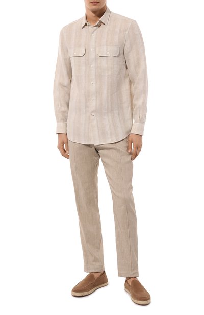 Мужская льняная рубашка BRUNELLO CUCINELLI, арт. MM6510626