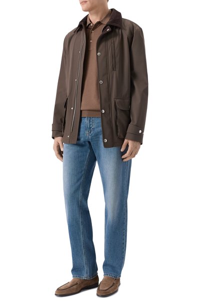 Замшевые лоферы DOUCAL'S, арт. DU3517N0TTUY009T, фото 2