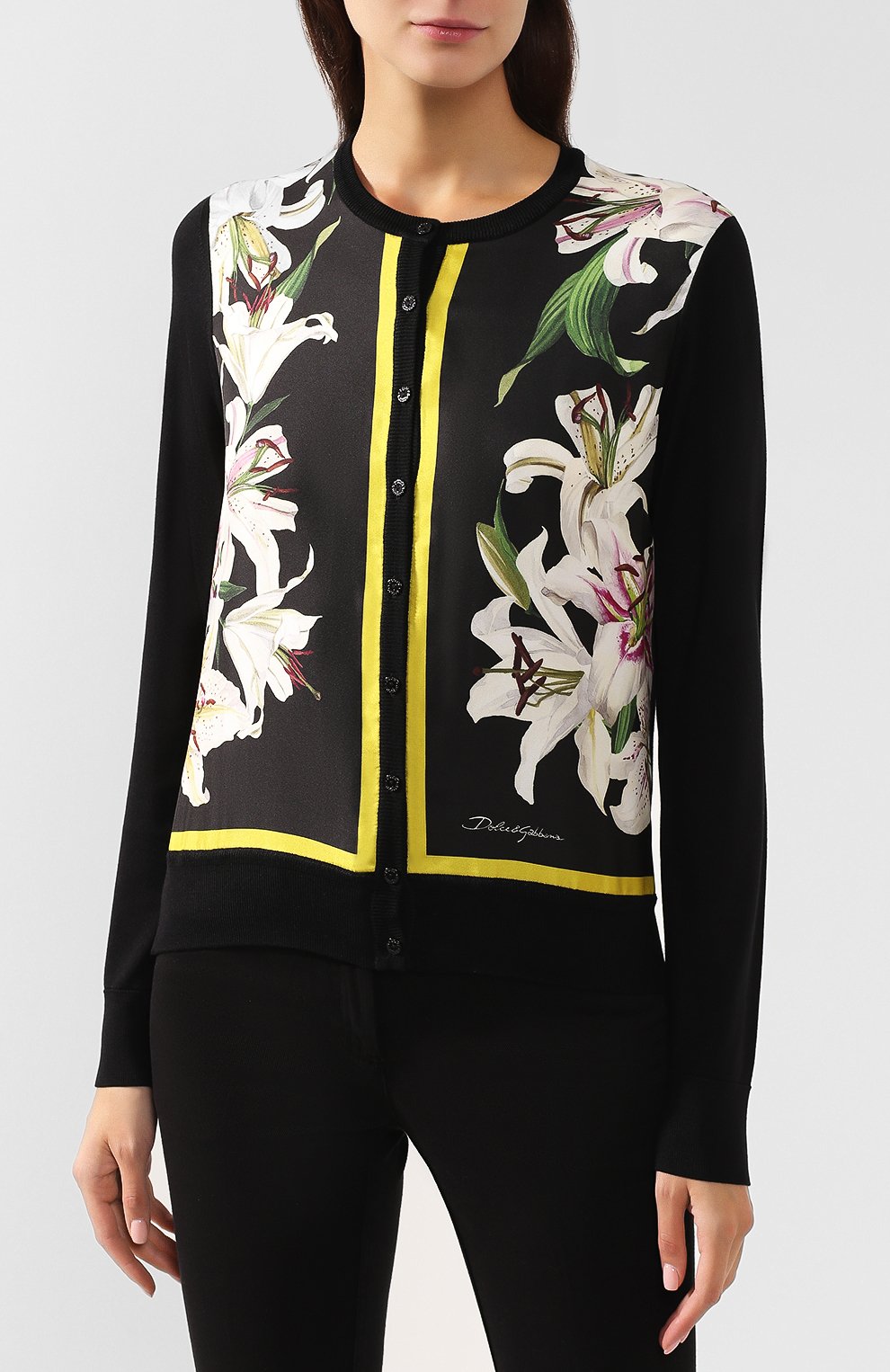 Шелковый кардиган DOLCE & GABBANA, арт. FX451T/JASHA, фото 3