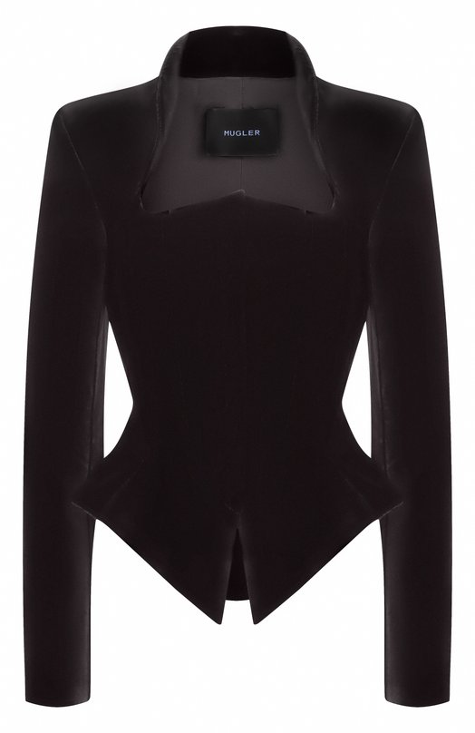 Бархатный жакет Mugler 25F1VE04622020 Чёрный 25F1VE04622020