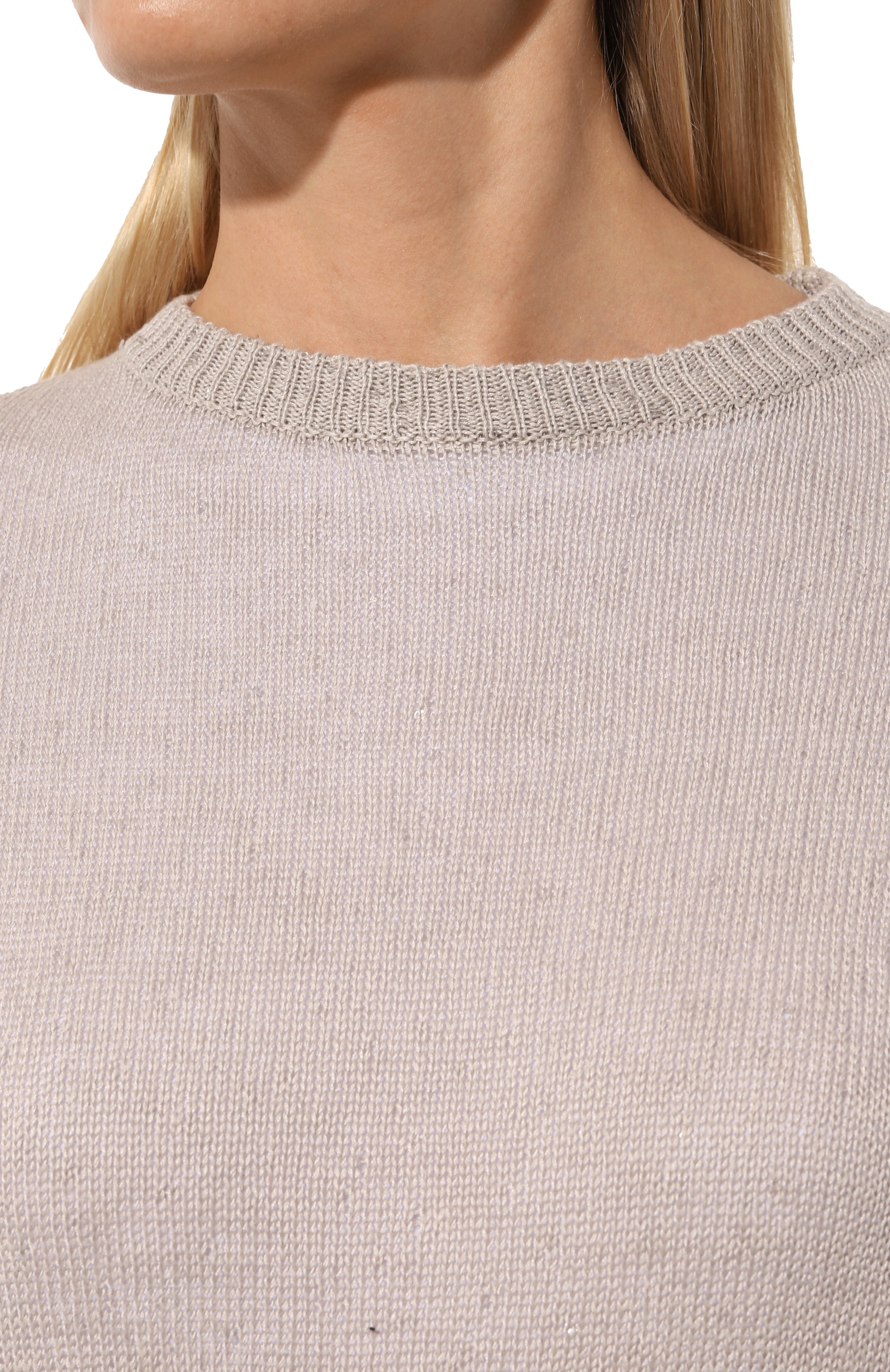 Пуловер изо льна и шелка BRUNELLO CUCINELLI, арт. M1000B1032, фото 5