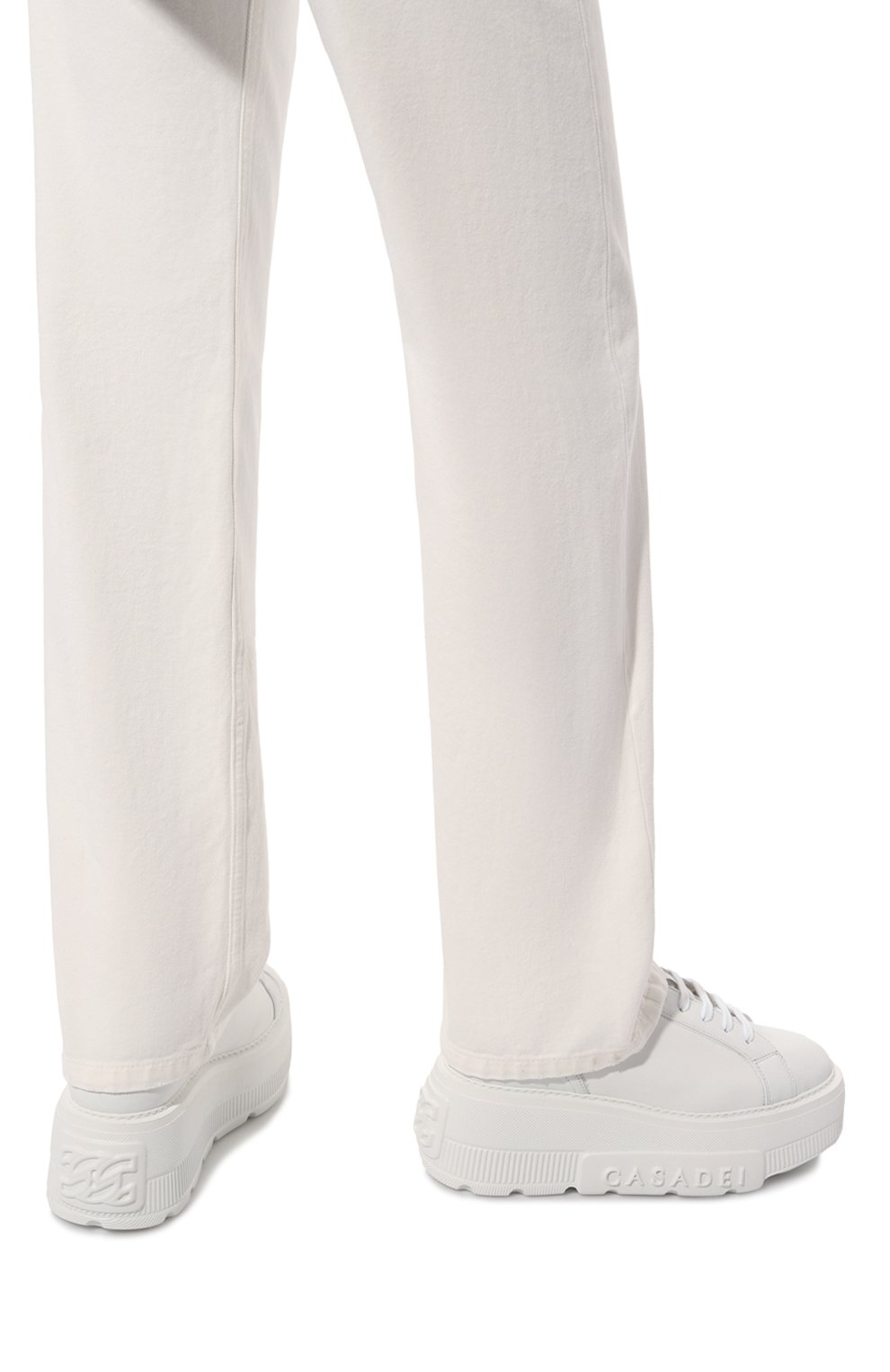 Кожаные кеды nexus CASADEI белого цвета по цене 58250 руб., арт. 2X924Z0711T04349999, фото 3 Кожаные кеды nexus CASADEI, арт. 2X924Z0711T04349999, фото 3