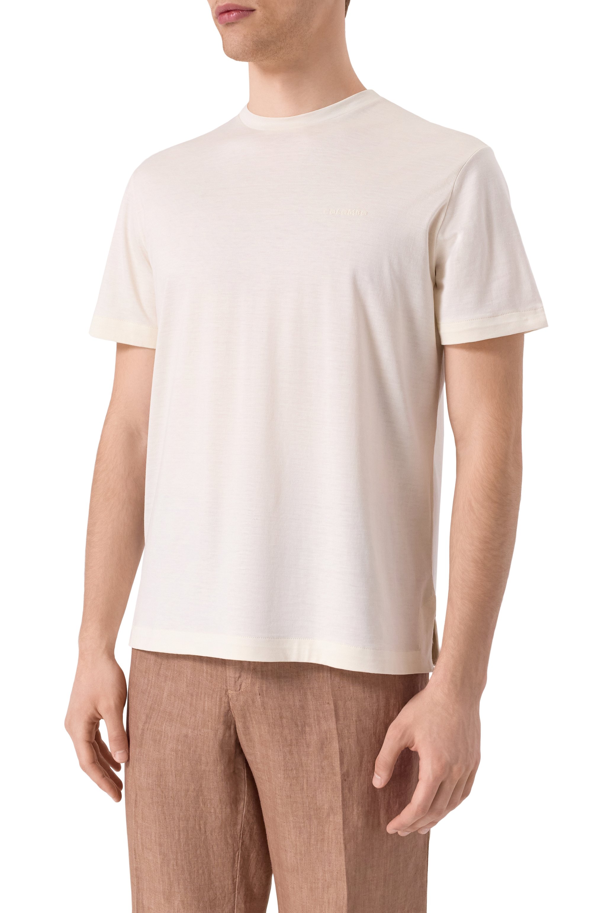 Футболка из шелка и хлопка COLOMBO, арт. TS00404/M0146-J0, фото 3