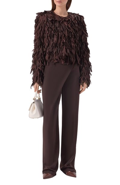 Брюки LEFFERS темно-коричневого цвета по цене 103430 руб., арт. 15.52.45.16.03, фото 2 Брюки LEFFERS, арт. 15.52.45.16.03, фото 2