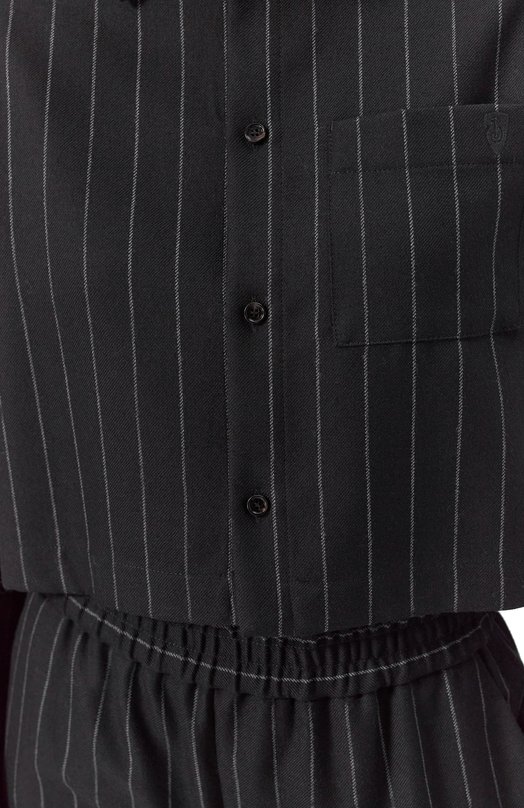 Шерстяная рубашка Burberry 8101124 Серый  8101124 Фото 5