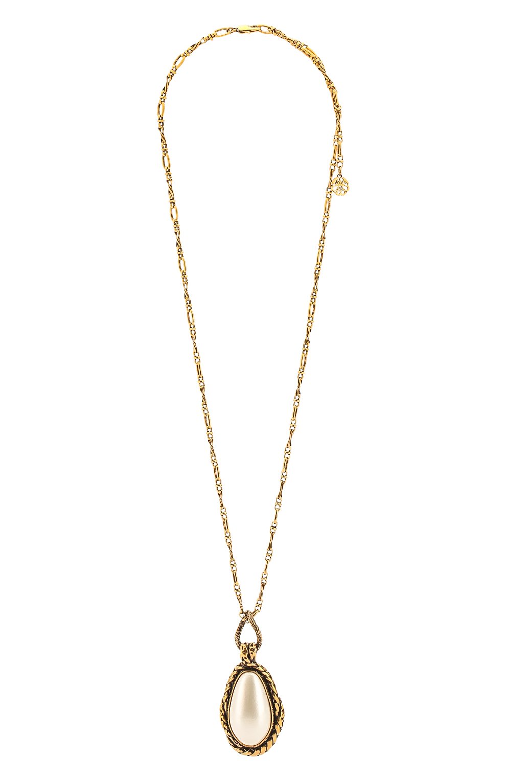 Колье ALEXANDER MCQUEEN золотого цвета по цене 78350 руб., арт. 621755/J160K, фото 1 Колье ALEXANDER MCQUEEN, арт. 621755/J160K, фото 1