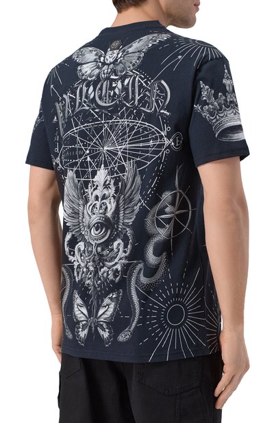 Хлопковая футболка PHILIPP PLEIN, арт. SAFC MTK8850 PJY002N, фото 4