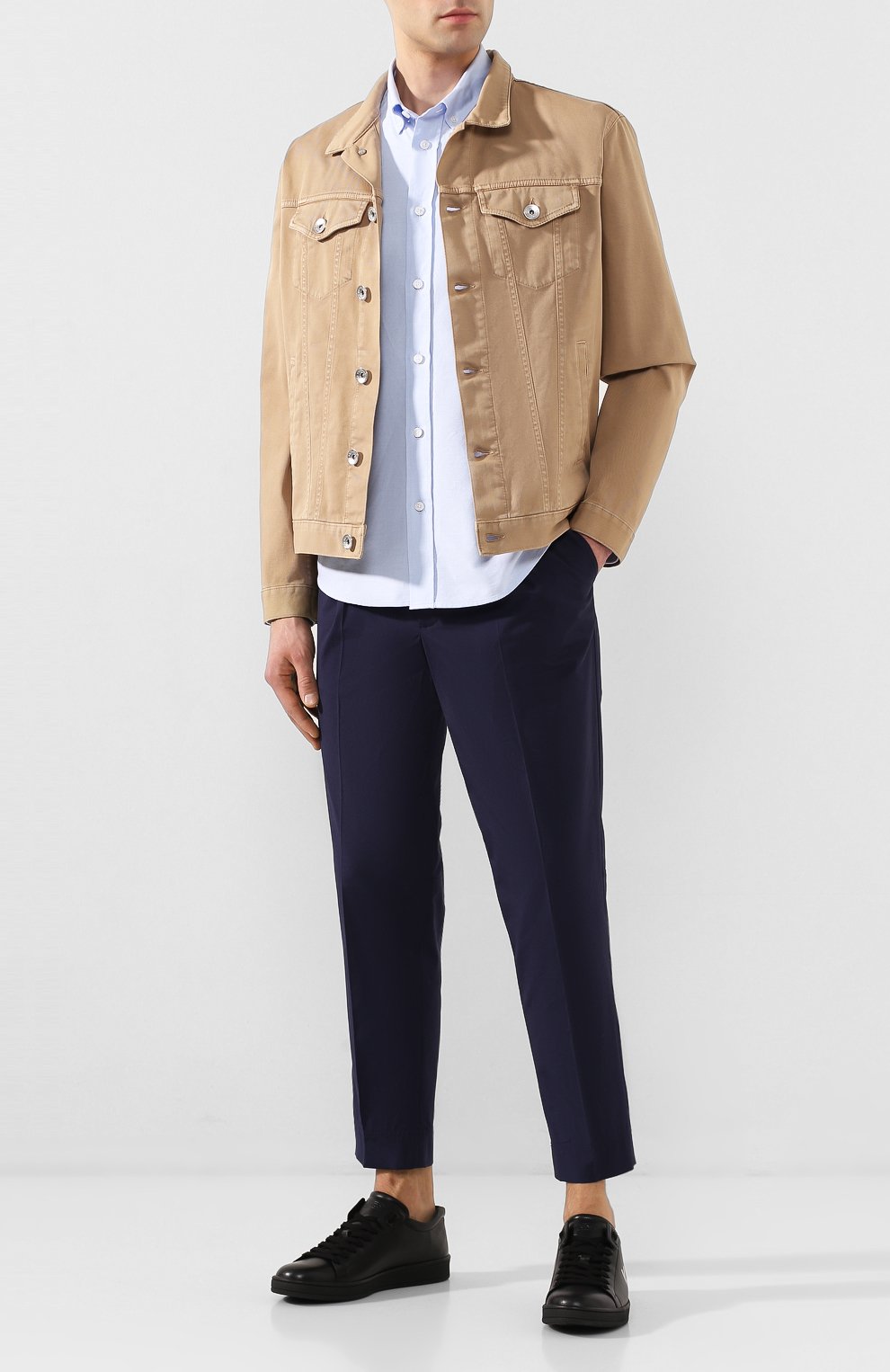 Кожаные кеды KENZO черного цвета по цене 32450 руб., арт. F965SN129L71, фото 2 Кожаные кеды KENZO, арт. F965SN129L71, фото 2