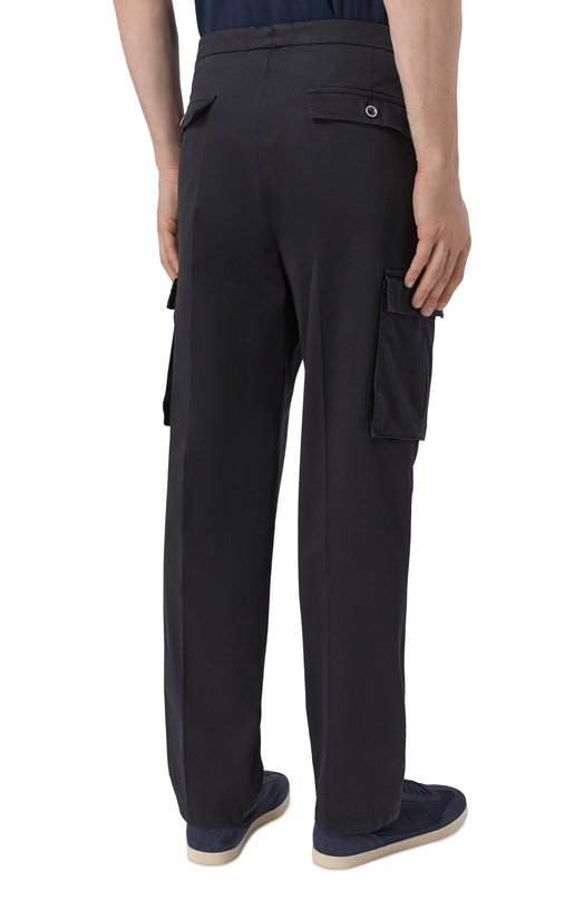 Хлопковые брюки-карго Kiton UP0005K0600H Чёрный  UP0005K0600H Фото 4