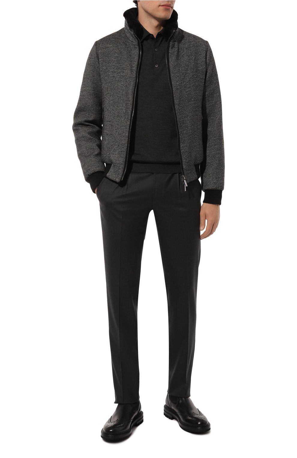 Поло из кашемира и шерсти AGNONA, арт. K306U18E/0V1809E, фото 2