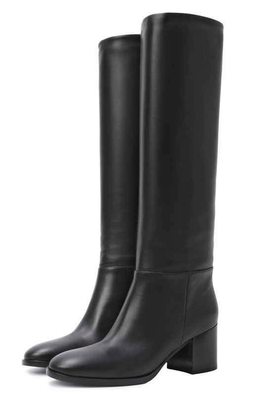 Кожаные сапоги Santiago 60 Gianvito Rossi G80304.60CU0.VGIBLACK Чёрный G80304.60CU0.VGIBLACK