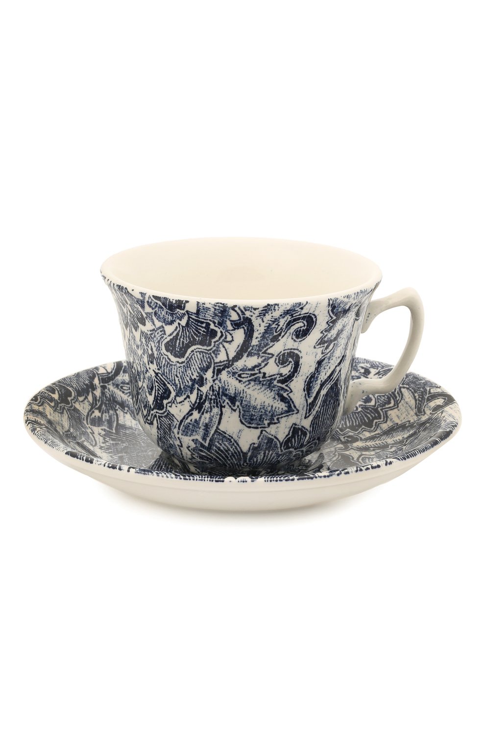 Чайная чашка с блюдцем faded peony RALPH LAUREN синего цвета по цене 7540 руб., арт. 680753280, фото 1 Чайная чашка с блюдцем faded peony RALPH LAUREN, арт. 680753280, фото 1