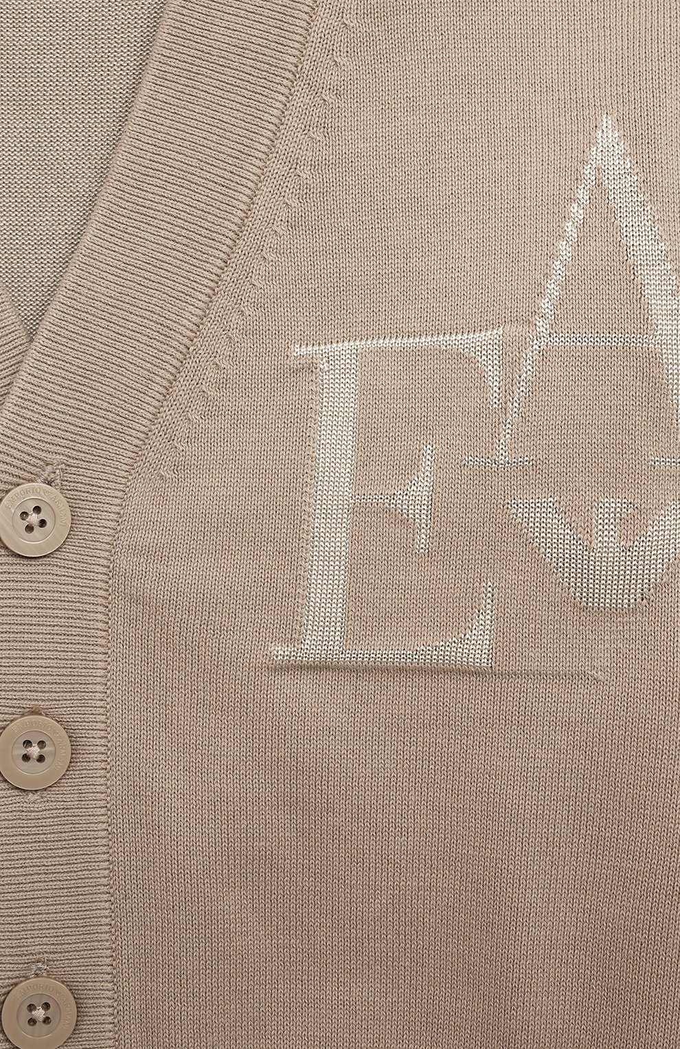 Кардиган из хлопка и вискозы EMPORIO ARMANI, арт. 3D4M52/4MHUZ, фото 3