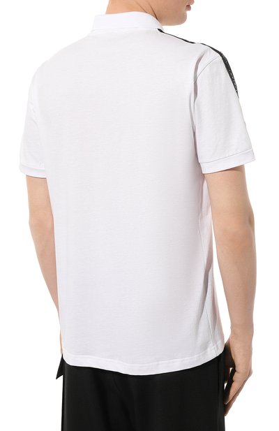 Хлопковое поло EA7 белого цвета по цене 9725 руб., арт. 3DPF23/PJ02Z, фото 4 Хлопковое поло EA7, арт. 3DPF23/PJ02Z, фото 4