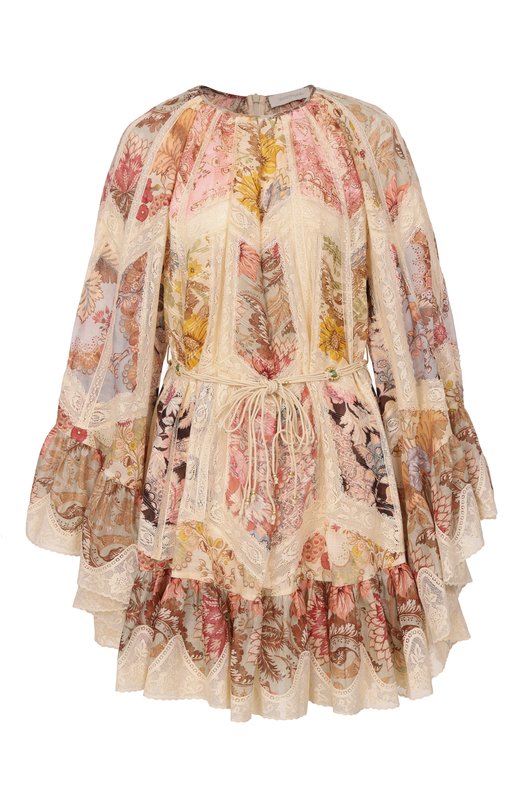 Хлопковое платье Zimmermann 6499DRS263 Бежевый 6499DRS263
