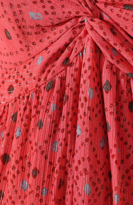 Платье из смеси хлопка и вискозы Ulla Johnson Красный, фото 5