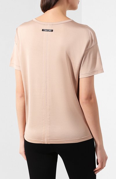 Шелковая футболка TOM FORD, арт. TSJ383-FAX025, фото 4