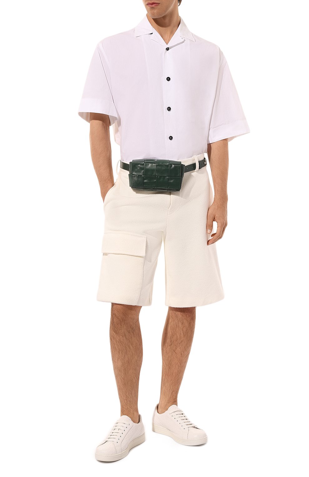 Поясная сумка cassette BOTTEGA VENETA темно-зеленого цвета по цене 240000 руб., арт. 651053/VCQ72, фото 7 Поясная сумка cassette BOTTEGA VENETA, арт. 651053/VCQ72, фото 7