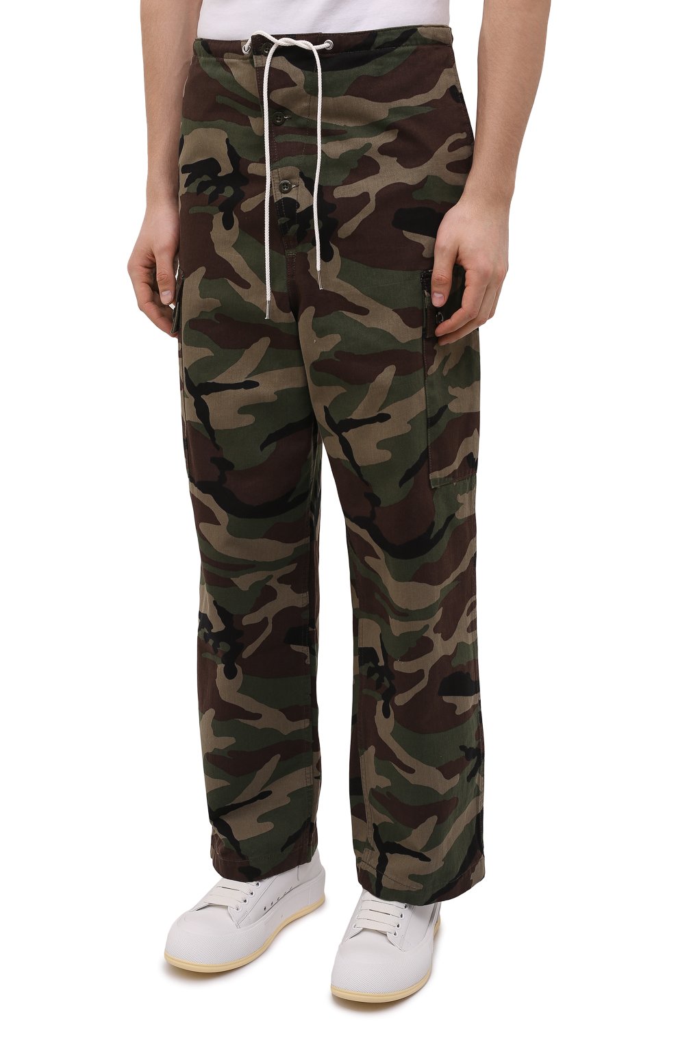 Хлопковые брюки-карго CELINE, арт. 2Z133494M, фото 3