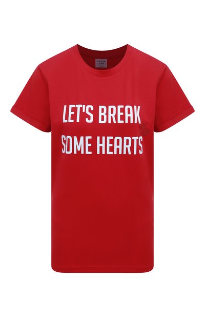 Женская хлопковая футболка SEVEN LAB, арт. T BR HEART red