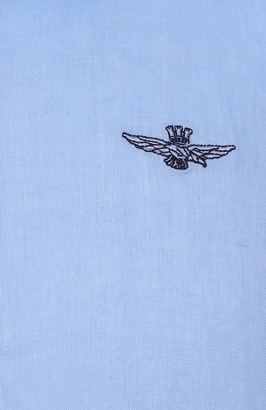 Льняная рубашка Aeronautica Militare CA1239CT3089 Голубой  CA1239CT3089 Фото 6