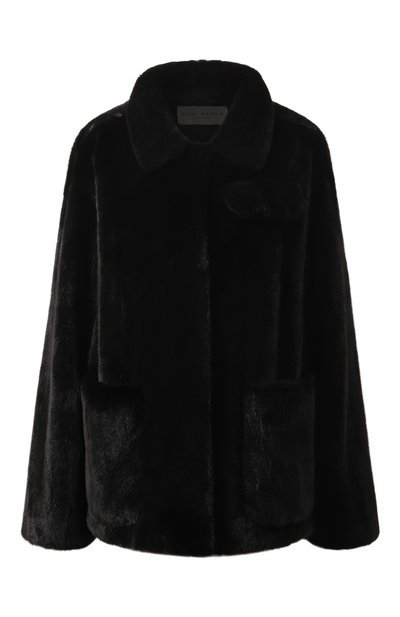 Шуба из норки BONANNA черного цвета по цене 1050000 руб., арт. МШН002Ч, фото 1 Шуба из норки BONANNA, арт. МШН002Ч, фото 1