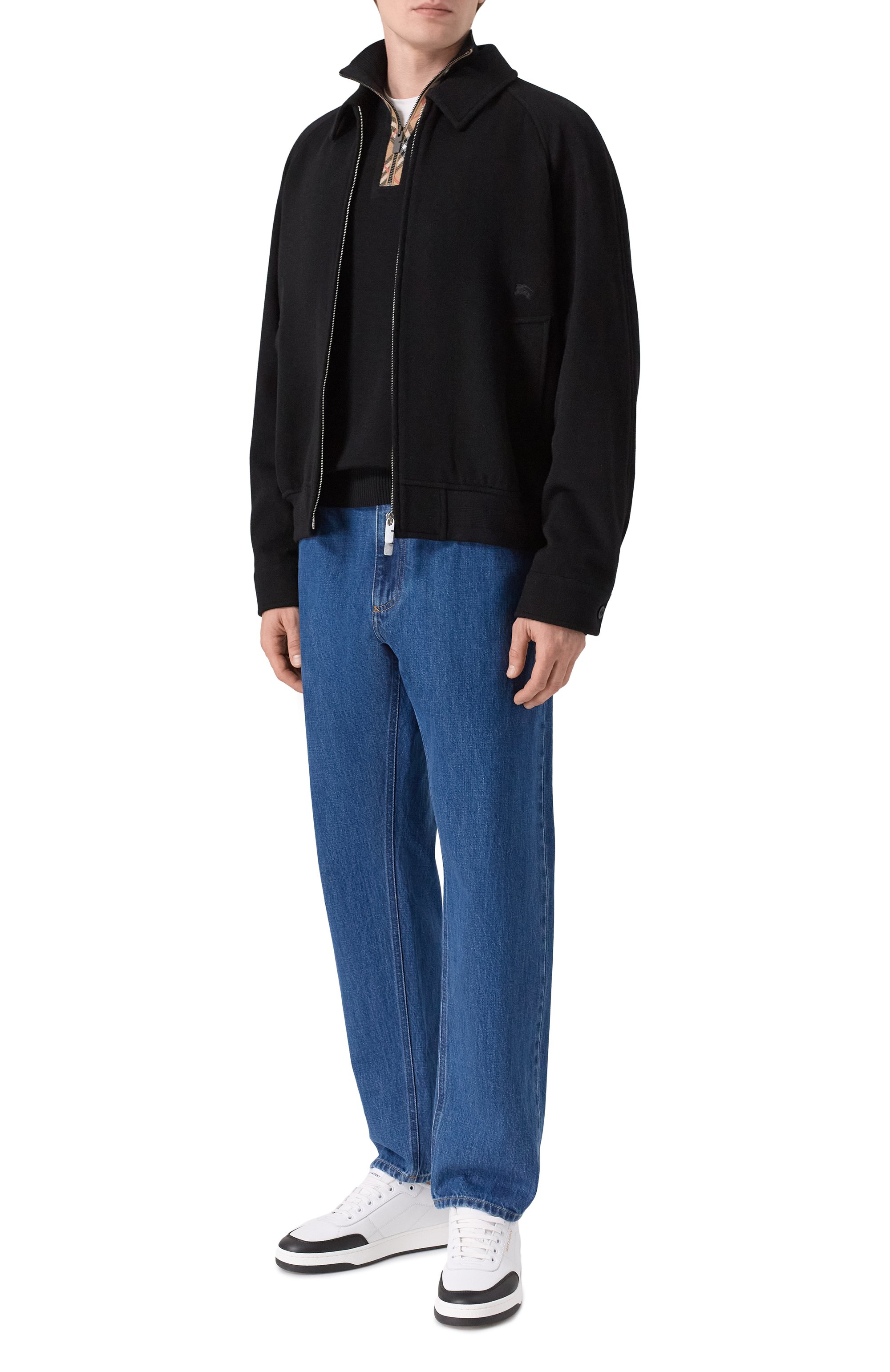 Шерстяной джемпер BURBERRY черного цвета по цене 116500 руб., арт. 8119436, фото 2 Шерстяной джемпер BURBERRY, арт. 8119436, фото 2