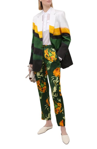 Брюки из вискозы и шелка DRIES VAN NOTEN, арт. 211-30909-2089, фото 2