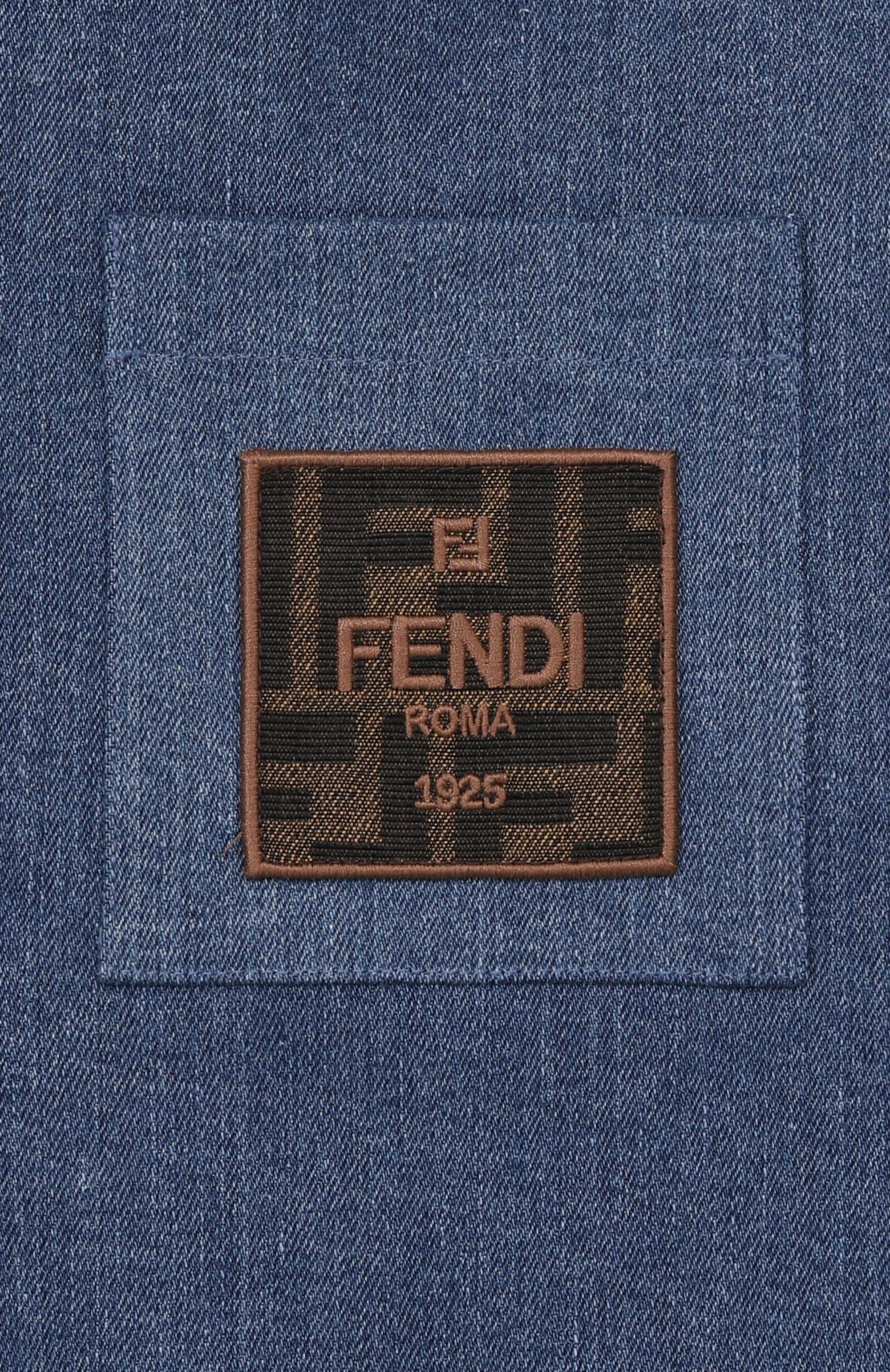 Хлопковая толстовка FENDI, арт. JMH194/5V0/8A-12+, фото 3