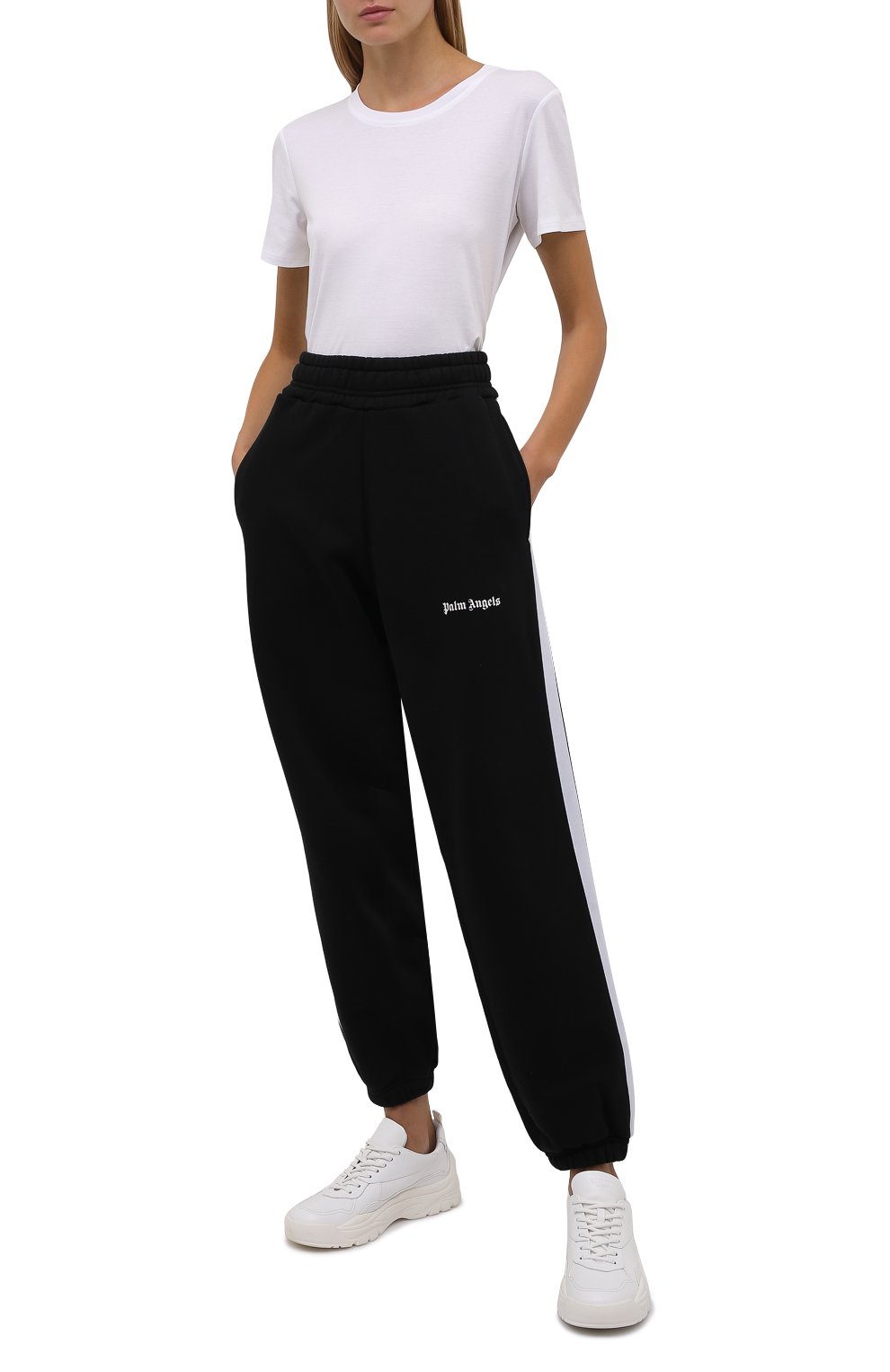 Хлопковые джоггеры PALM ANGELS, арт. PWCH006F21FLE0011001, фото 2