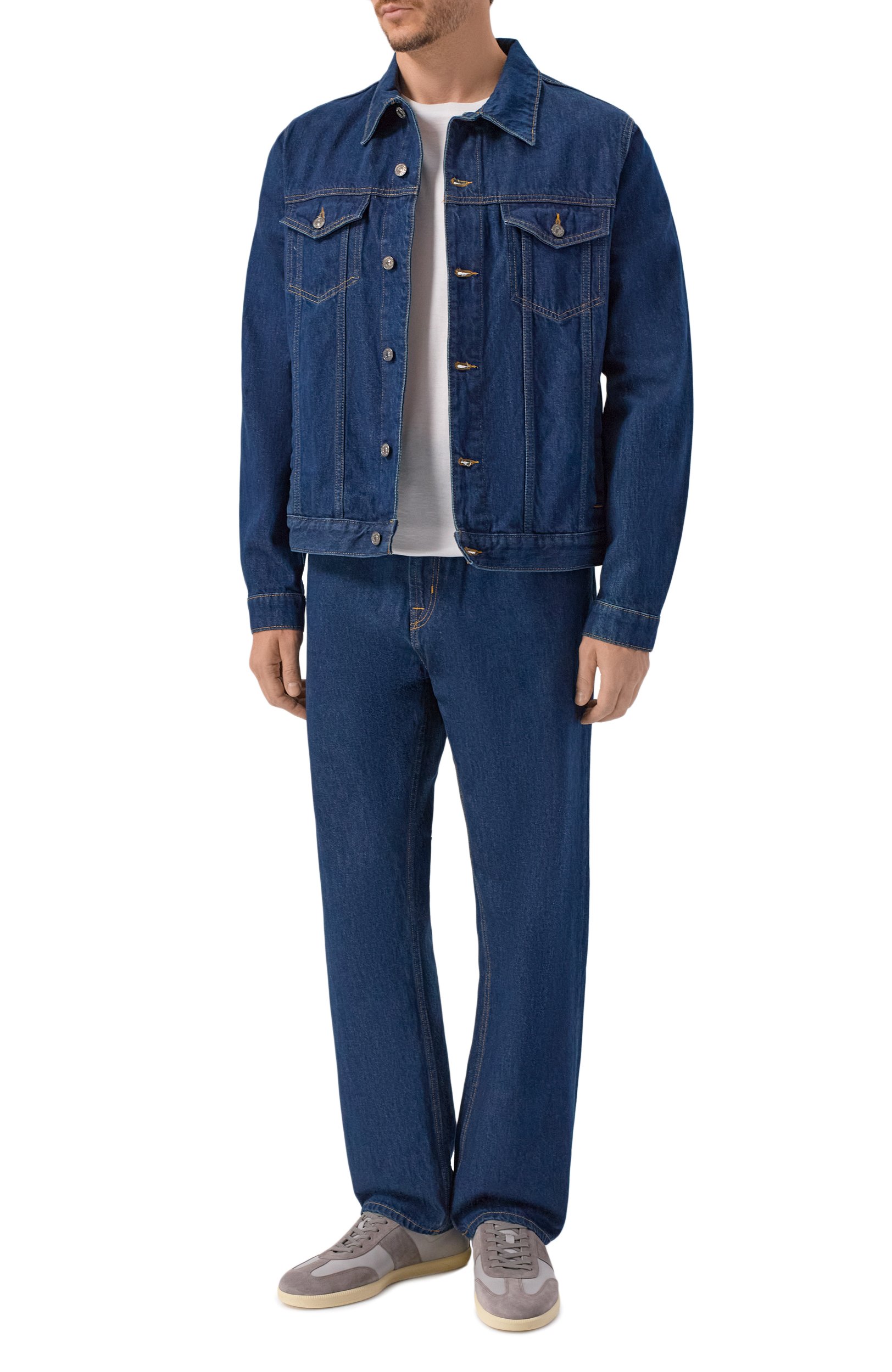 Джинсы straight 7 FOR ALL MANKIND темно-синего цвета по цене 31900 руб., арт. 7TD80066-3K1, фото 2 Джинсы straight 7 FOR ALL MANKIND, арт. 7TD80066-3K1, фото 2