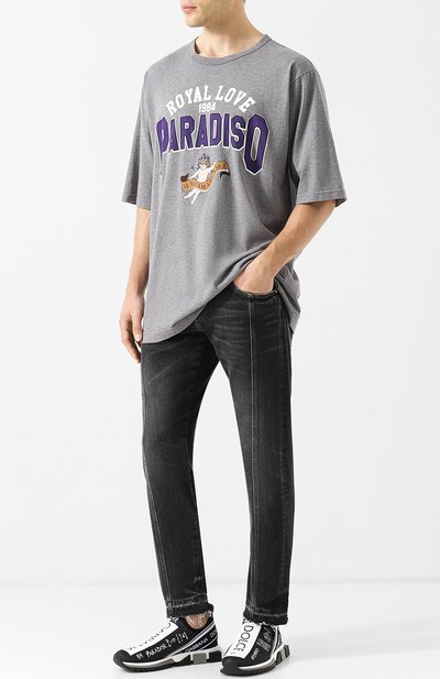 Текстильные кроссовки sorrento с логотипом бренда DOLCE & GABBANA черного цвета по цене 83750 руб., арт. CS1595/AV005, фото 2 Текстильные кроссовки sorrento с логотипом бренда DOLCE & GABBANA, арт. CS1595/AV005, фото 2