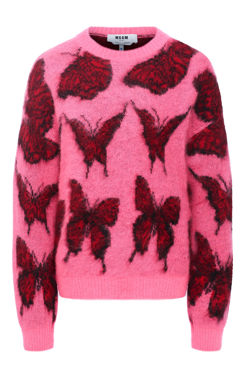 Свитер MSGM фуксия цвета по цене 39950 руб., арт. 2942MDM228 207953, фото 1 Свитер MSGM, арт. 2942MDM228 207953, фото 1