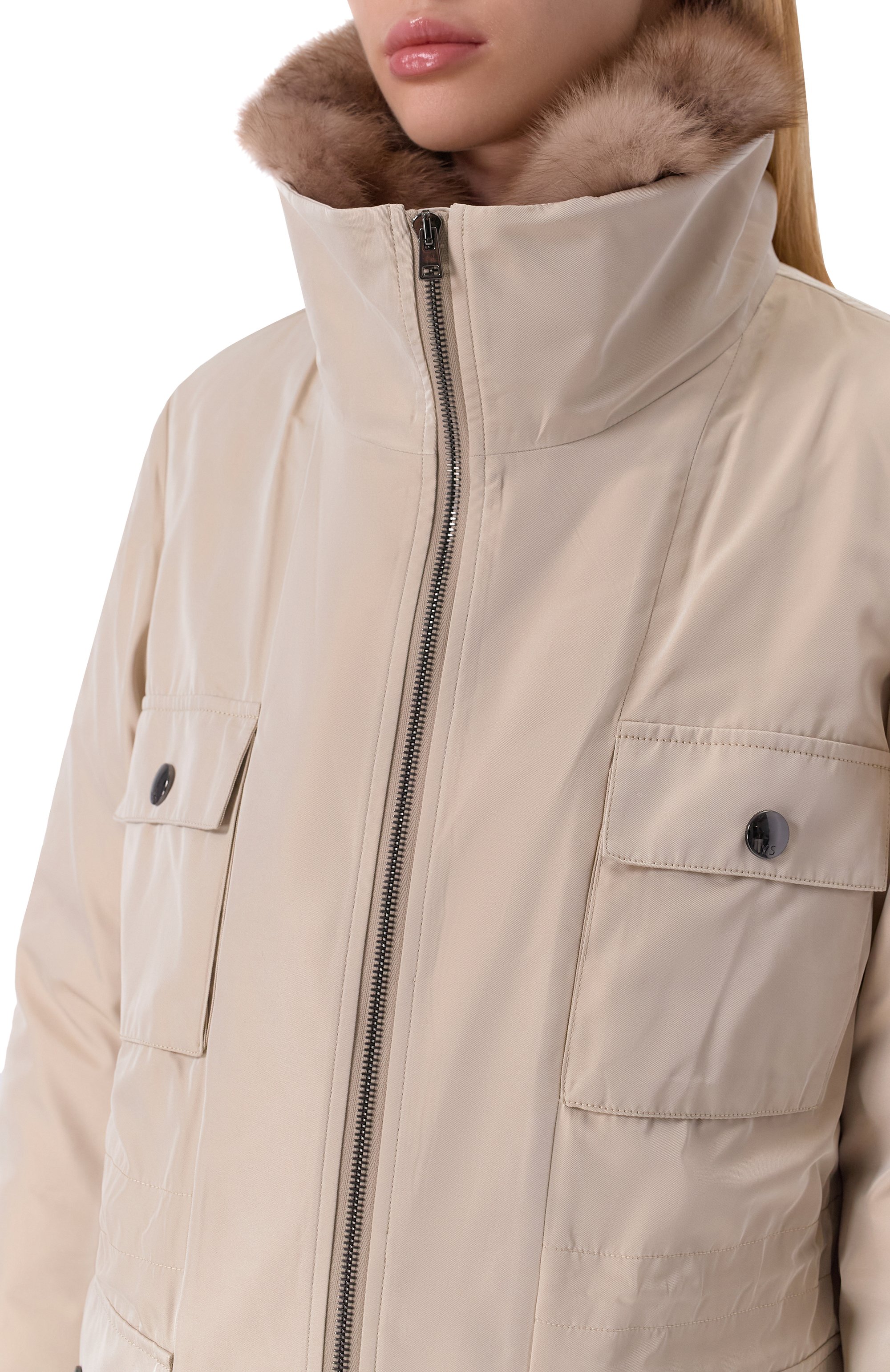 Пуховая парка с отделкой из соболя YVES SALOMON, арт. 20WYV05371/ZIRV, фото 5