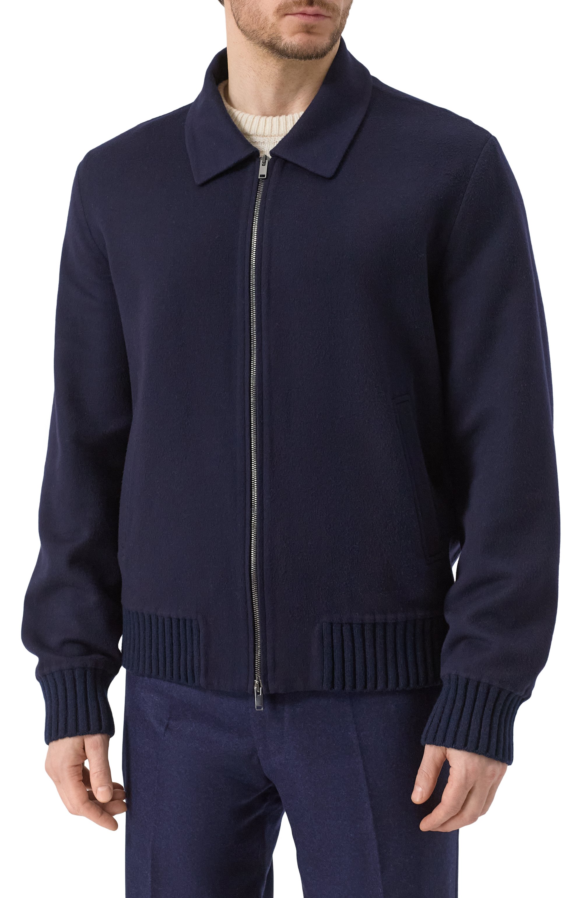 Шерстяной бомбер MVST, арт. TXECK-ES4255-3 BS/LC1618, фото 3