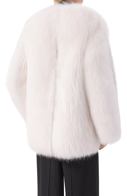 Шуба из лисы Emil Shabaev F017 Белый  F017 Фото 4