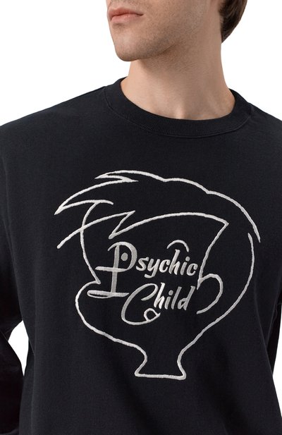 Хлопковый свитшот UNDERCOVER черного цвета по цене 33450 руб., арт. UC1F4891-3, фото 5 Хлопковый свитшот UNDERCOVER, арт. UC1F4891-3, фото 5