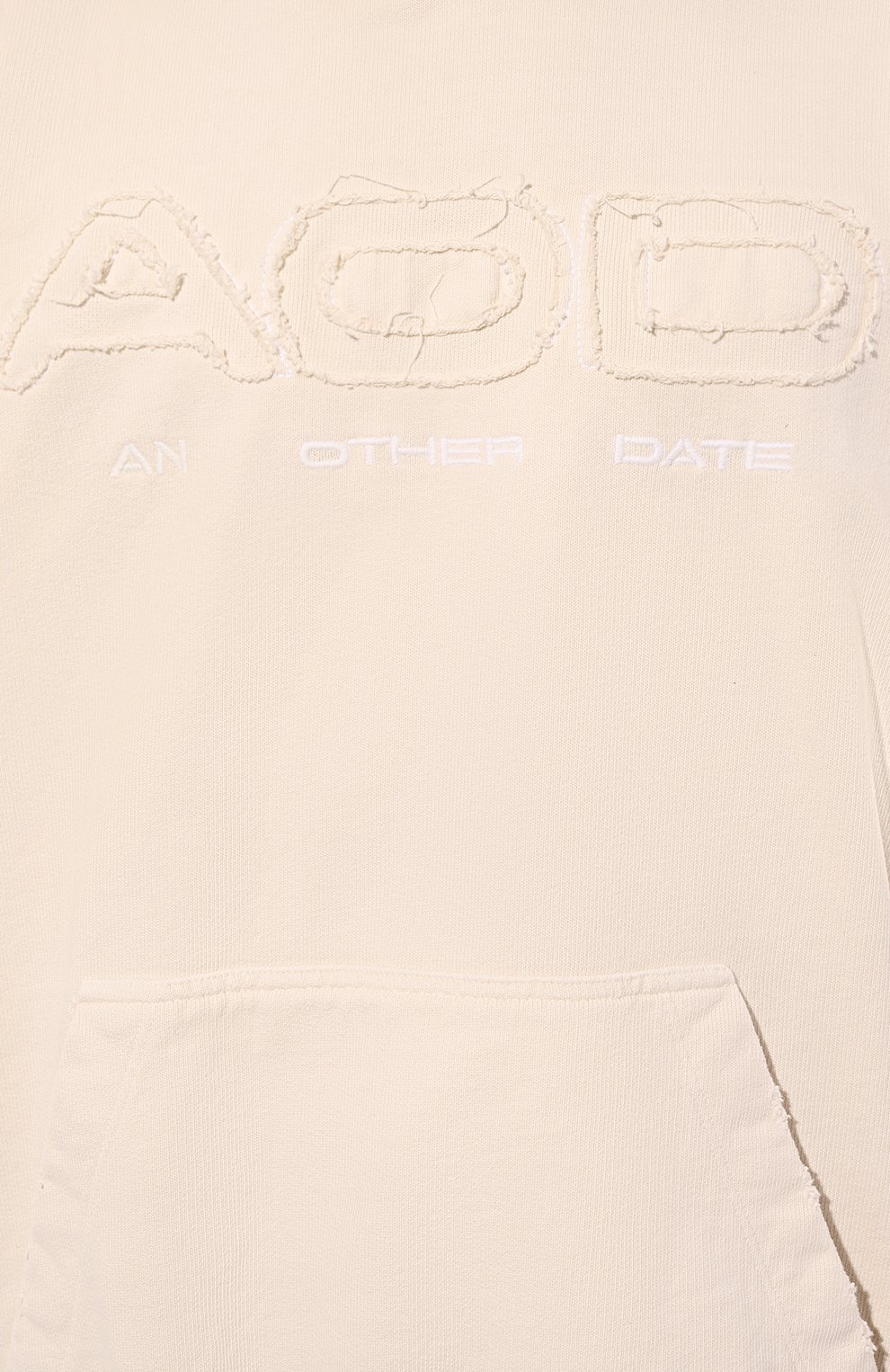 Хлопковое худи AN OTHER DATE кремового цвета по цене 28050 руб., арт. F40DMAHS084, фото 5 Хлопковое худи AN OTHER DATE, арт. F40DMAHS084, фото 5