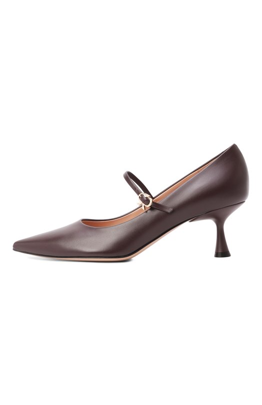 Кожаные туфли Lowry 55 Gianvito Rossi G22312.55LAC.VITB0UR Бордовый  G22312.55LAC.VITB0UR Фото 4