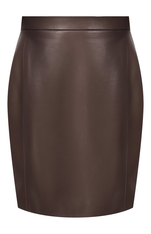 Кожаная юбка MVST M26.2PW.L910/L011 NAPPA Коричневый M26.2PW.L910/L011 NAPPA