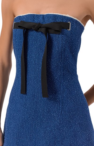 Джинсовое платье MSGM синего цвета по цене 63300 руб., арт. 3841MDA29/257112, фото 5 Джинсовое платье MSGM, арт. 3841MDA29/257112, фото 5