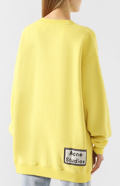 Хлопковый свитшот ACNE STUDIOS, арт. AI0042/W, фото 4